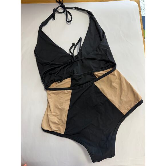 L*Space Fireside Color Block One-Piece Swimsuit Size 4 - Picture 5 of 8